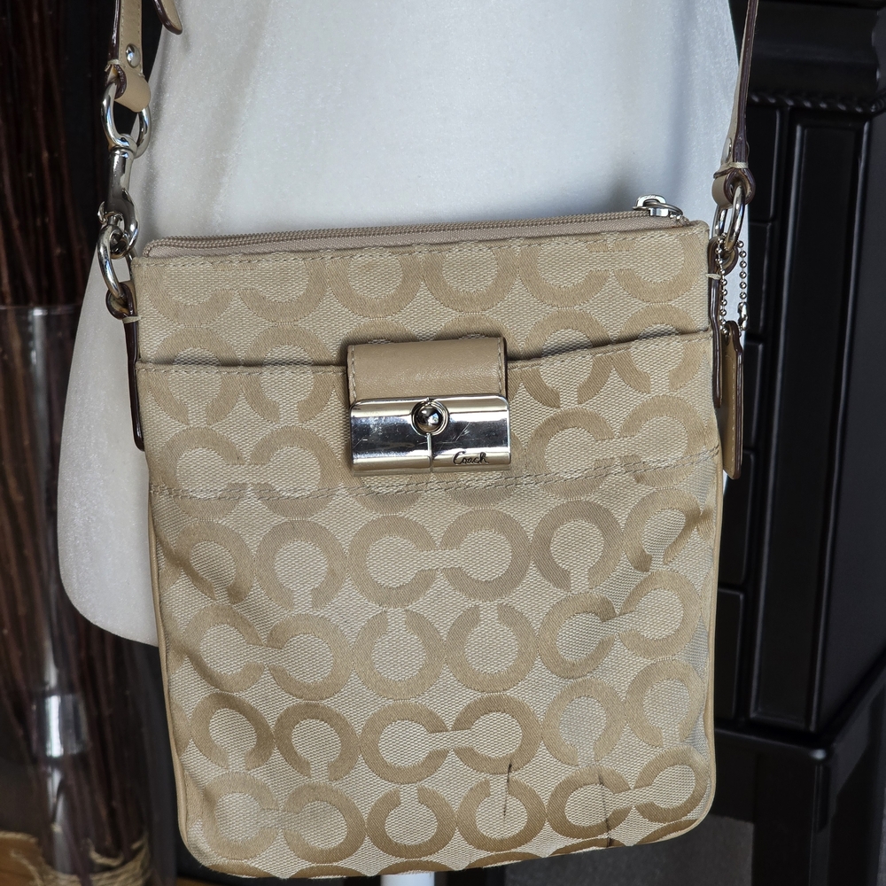 Coach Beige Crossbody Bag - Picture 2 of 11